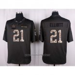 Camiseta NFL Anthracite Dallas Cowboys Elliott 2016 Salute To Service