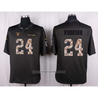 Camiseta NFL Anthracite Las Vegas Raiders Woodson 2016 Salute To Service