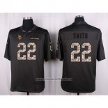 Camiseta NFL Anthracite Minnesota Vikings Smith 2016 Salute To Service