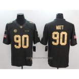 Camiseta NFL Anthracite Pittsburgh Steelers 90 Watt Limited Gold Negro