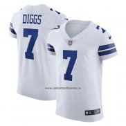 Camiseta NFL Elite Dallas Cowboys Trevon Diggs Vapor Blanco