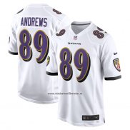 Camiseta NFL Game Baltimore Ravens 89 Mark Andrews Blanco