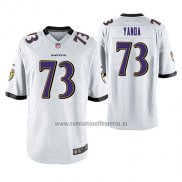 Camiseta NFL Game Baltimore Ravens Marshal Yanda Blanco