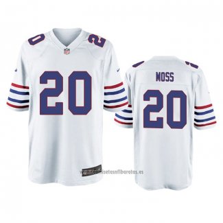 Camiseta NFL Game Buffalo Bills Zack Moss Alterno Blanco