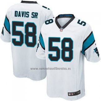 Camiseta NFL Game Carolina Panthers Davis Sr Blanco