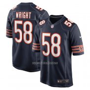 Camiseta NFL Game Chicago Bears Darnell Wright 2023 NFL Draft First Round Pick Azul