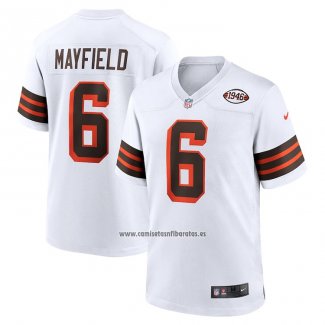 Camiseta NFL Game Cleveland Browns Baker Mayfield Collection Alterno 1946 Blanco