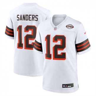 Camiseta NFL Game Cleveland Browns Shedeur Sanders 2025 Draft 2nd Alternate Blanco