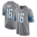 Camiseta NFL Game Detroit Lions Jared Goff Gris
