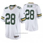 Camiseta NFL Game Green Bay Packers 28 Aj Dillon 2020 Blanco
