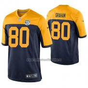 Camiseta NFL Game Green Bay Packers Jimmy Graham Azul 100th Anniversary Alternate