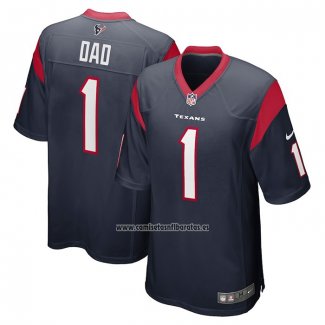 Camiseta NFL Game Houston Texans Number 1 Dad Azul