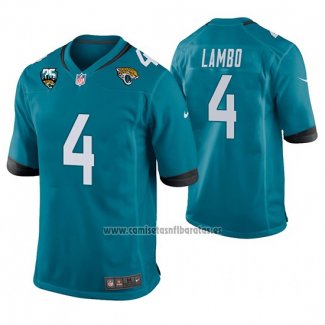 Camiseta NFL Game Jacksonville Jaguars Josh Lambo 25 Aniversario Typename Verde