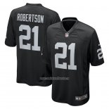 Camiseta NFL Game Las Vegas Raiders Amik Robertson Negro