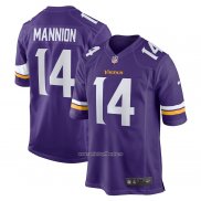 Camiseta NFL Game Minnesota Vikings Sean Mannion 14 Violeta