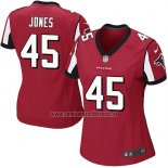 Camiseta NFL Game Mujer Atlanta Falcons Jones Rojo
