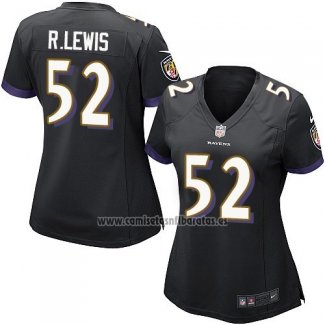 Camiseta NFL Game Mujer Baltimore Ravens R.Lewis Negro