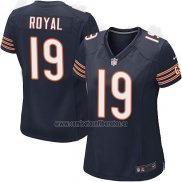 Camiseta NFL Game Mujer Chicago Bears Royal Blanco Azul