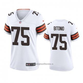 Camiseta NFL Game Mujer Cleveland Browns Joel Bitonio 2020 Blanco