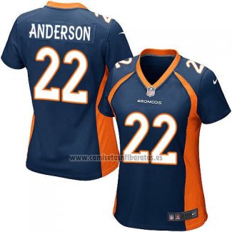 Camiseta NFL Game Mujer Denver Broncos Anderson Azul