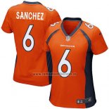 Camiseta NFL Game Mujer Denver Broncos Sanchez Naranja