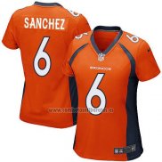 Camiseta NFL Game Mujer Denver Broncos Sanchez Naranja