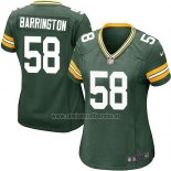 Camiseta NFL Game Mujer Green Bay Packers Barrington Verde Militar