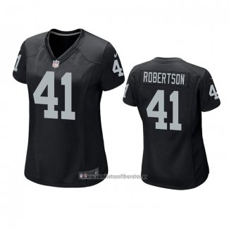 Camiseta NFL Game Mujer Las Vegas Raiders Amik Robertson Negro