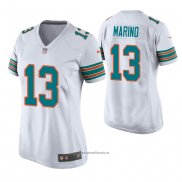 Camiseta NFL Game Mujer Miami Dolphins Dan Marino Throwback Blanco