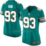 Camiseta NFL Game Mujer Miami Dolphins Suh Verde Oscuro