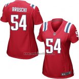 Camiseta NFL Game Mujer New England Patriots Bruschi Rojo