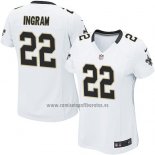 Camiseta NFL Game Mujer New Orleans Saints Ingram Blanco