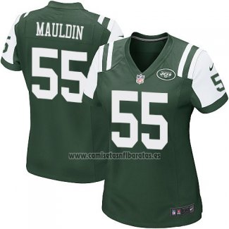 Camiseta NFL Game Mujer New York Jets Mauldin Verde