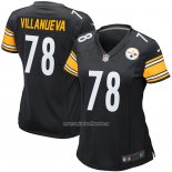 Camiseta NFL Game Mujer Pittsburgh Steelers Alejandro Villanueva Negro