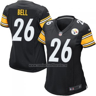 Camiseta NFL Game Mujer Pittsburgh Steelers Bell Negro