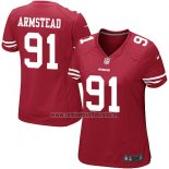 Camiseta NFL Game Mujer San Francisco 49ers Armstead Rojo