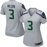 Camiseta NFL Game Mujer Seattle Seahawks Wilson Gris