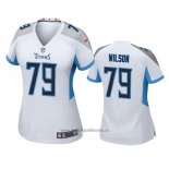 Camiseta NFL Game Mujer Tennessee Titans Isaiah Wilson Blanco