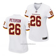 Camiseta NFL Game Mujer Washington Commanders Adrian Peterson Blanco