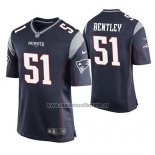 Camiseta NFL Game New England Patriots Ja'whaun Bentley Azul