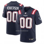Camiseta NFL Game New England Patriots Treveyon Henderson 2025 NFL Draft Negro
