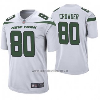 Camiseta NFL Game New York Jets Jamison Crowder Blanco 60 Aniversario