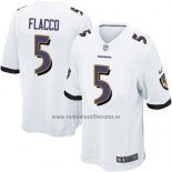 Camiseta NFL Game Nino Baltimore Ravens Flacco Blanco