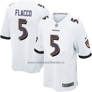 Camiseta NFL Game Nino Baltimore Ravens Flacco Blanco