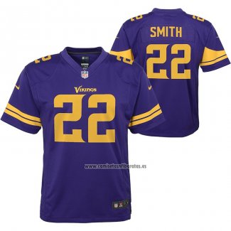 Camiseta NFL Game Nino Minnesota Vikings Harrison Smith Alterno Violeta Color Rush