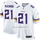 Camiseta NFL Game Nino Minnesota Vikings McKinnon Blanco