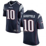 Camiseta NFL Game Nino New England Patriots Garoppolo Negro