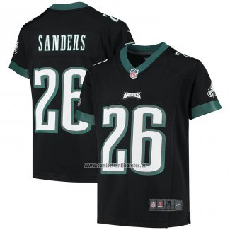 Camiseta NFL Game Nino Philadelphia Eagles Miles Sanders 2020 Negro