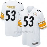 Camiseta NFL Game Nino Pittsburgh Steelers Pouncey Blanco