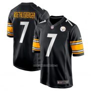 Camiseta NFL Game Pittsburgh Steelers Ben Roethlisberger Negro